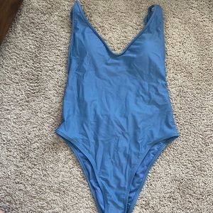 Aerie ruffle back one piece